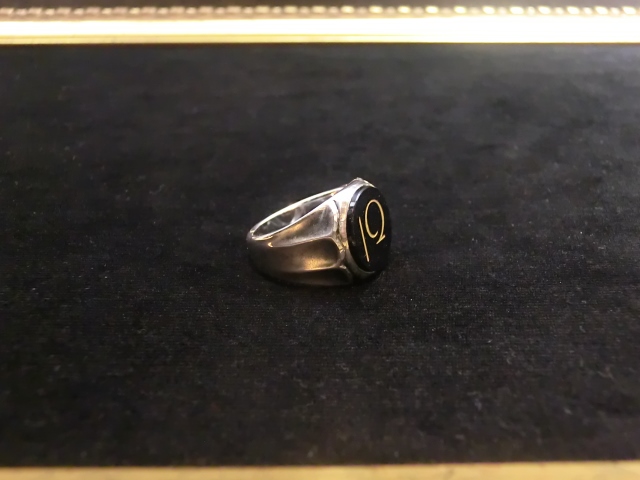LONESOME / 12 ONYX RING 〜silver〜