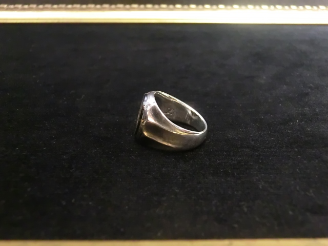 LONESOME / 12 ONYX RING 〜silver〜
